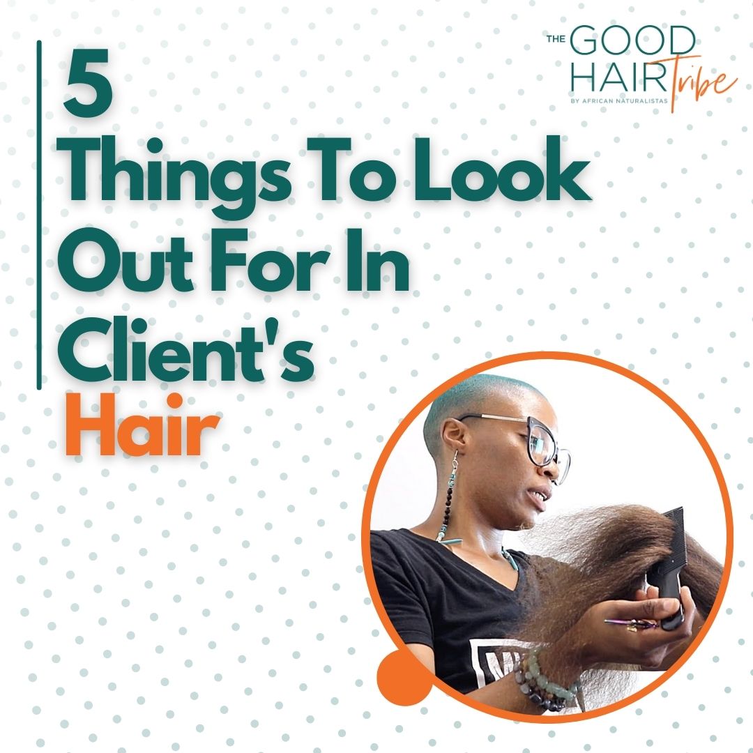 5 things to look out for in client's hair